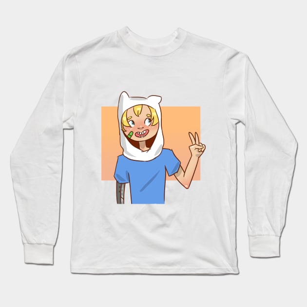 Finn the Human Long Sleeve T-Shirt by piratesPencil